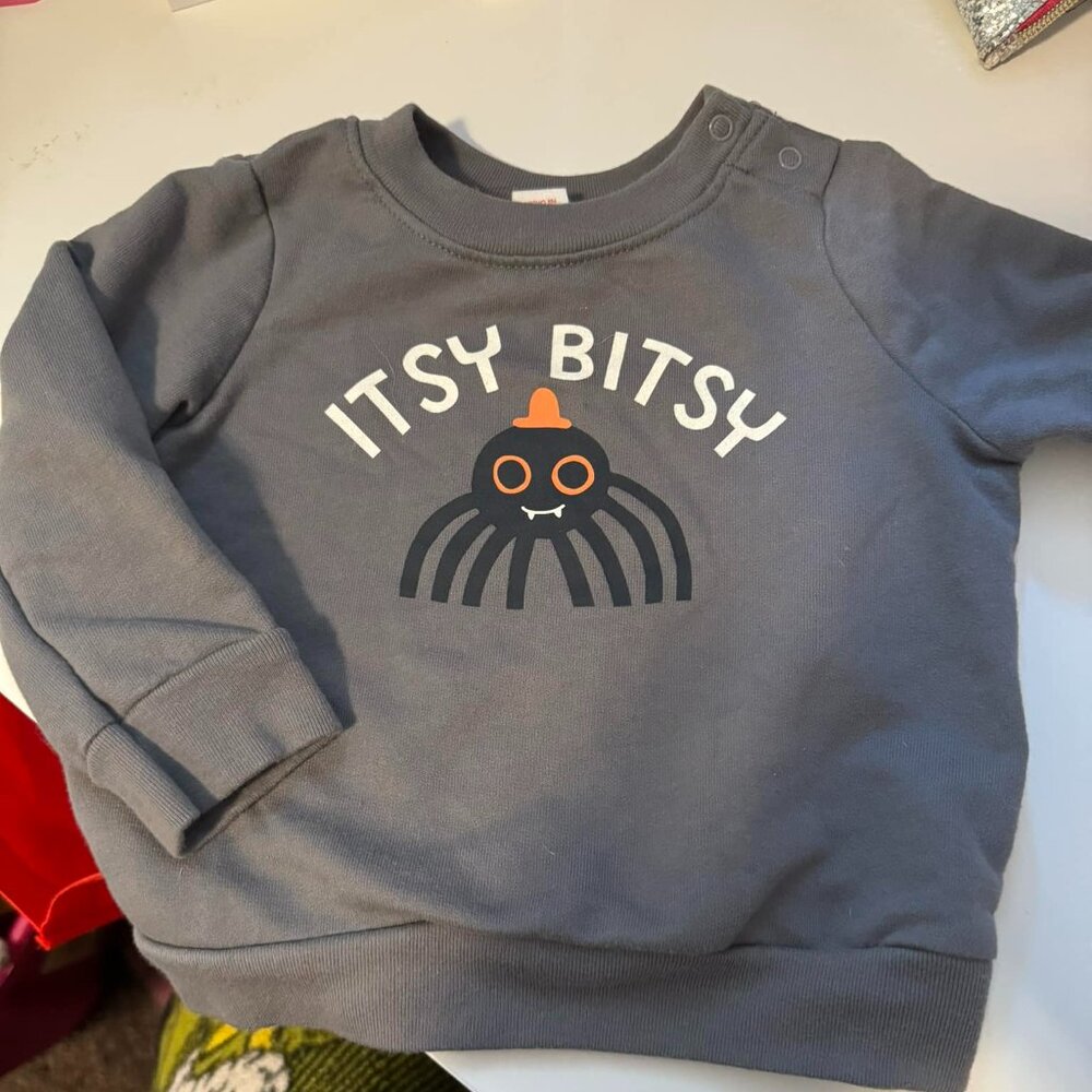 Cat & Jack 3-6 month spider sweater